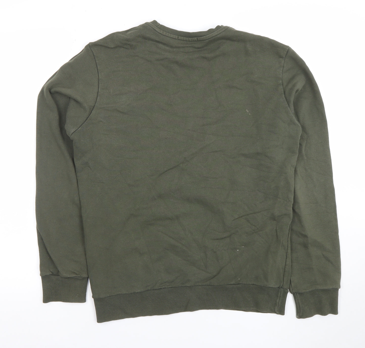 DEN I’M Khaki Graphic Cotton Sweatshirt Women M Regular Fit