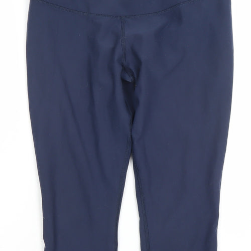 Nike Women’s Blue Dri-FIT Capri Leggings Size M Moisture Wicking