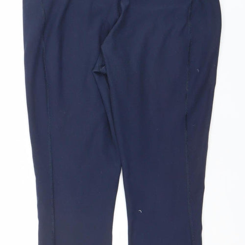 Nike Women’s Blue Dri-FIT Capri Leggings Size M Moisture Wicking