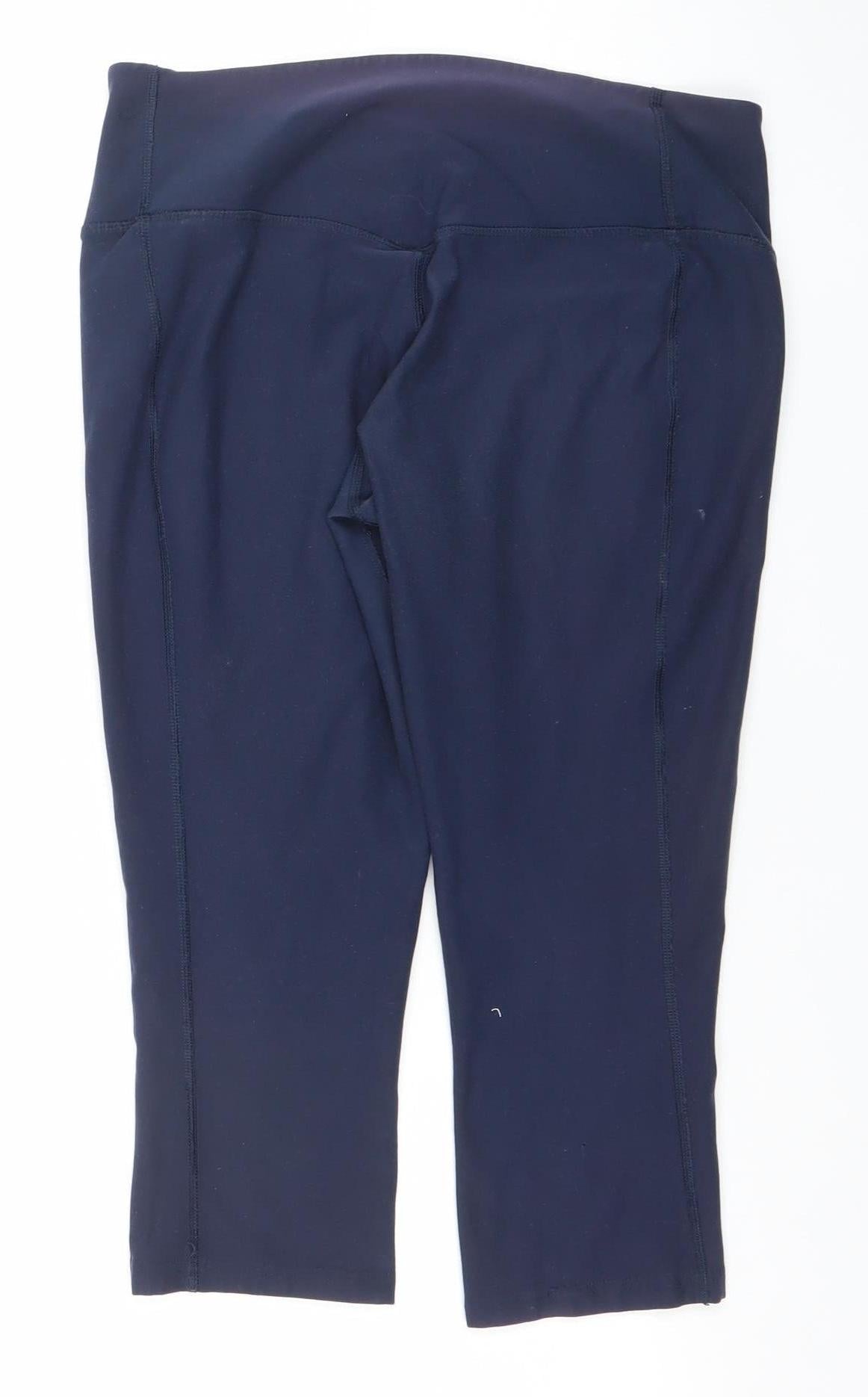 Nike Women’s Blue Dri-FIT Capri Leggings Size M Moisture Wicking