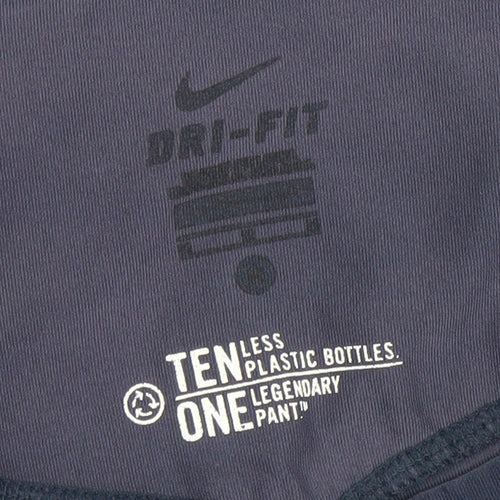 Nike Women’s Blue Dri-FIT Capri Leggings Size M Moisture Wicking