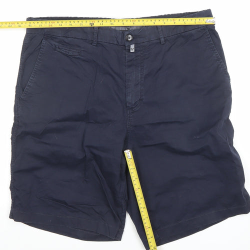 Avirex Men's Blue Bermuda Chino Shorts Size 38 Regular Fit
