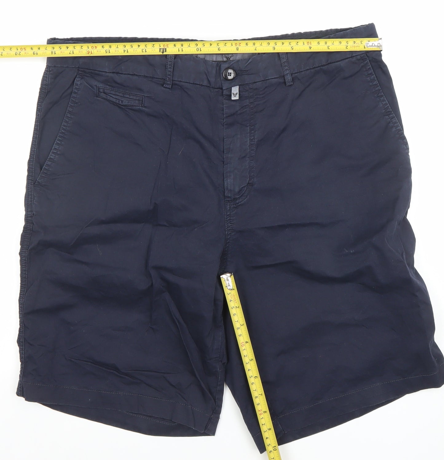 Avirex Men's Blue Bermuda Chino Shorts Size 38 Regular Fit