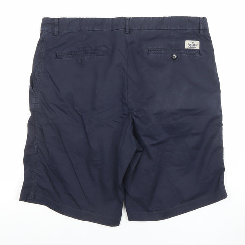Avirex Men's Blue Bermuda Chino Shorts Size 38 Regular Fit