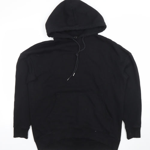 Very Women’s Black Cotton Blend Pullover Hoodie Size 14