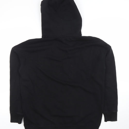 Very Women’s Black Cotton Blend Pullover Hoodie Size 14