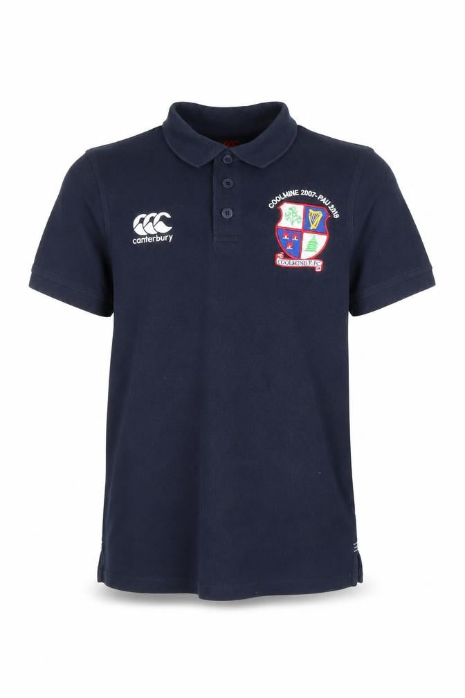Canterbury Boys Navy Polo Shirt 12 Years Rugby Club Embroidered Top
