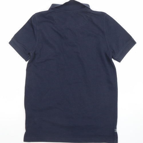 Canterbury Boys Navy Polo Shirt 12 Years Rugby Club Embroidered Top