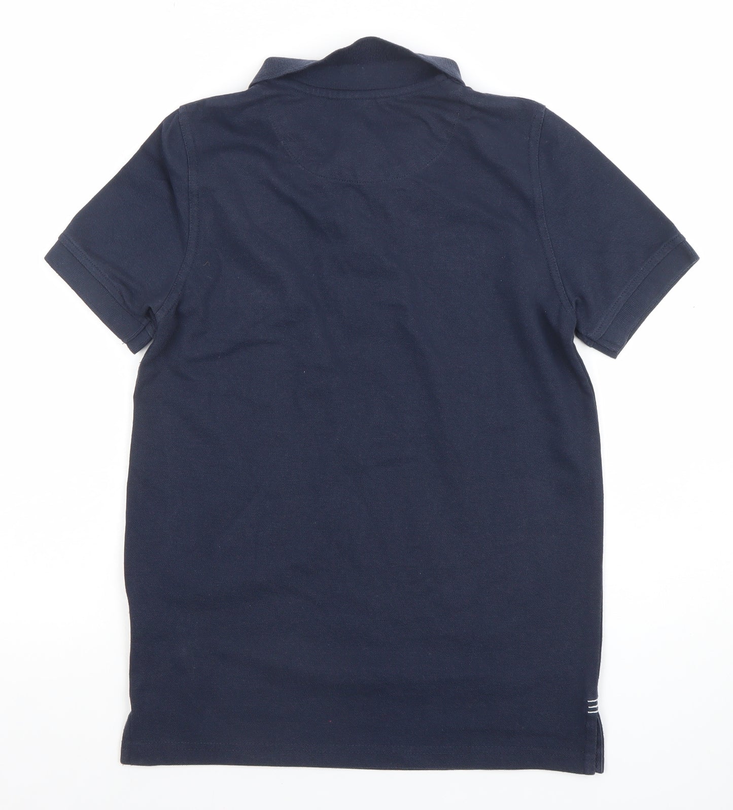 Canterbury Boys Navy Polo Shirt 12 Years Rugby Club Embroidered Top