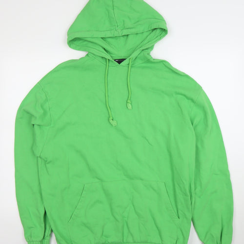 ASOS DESIGN Men's Green Pullover Hoodie Size S Regular Fit Fleece