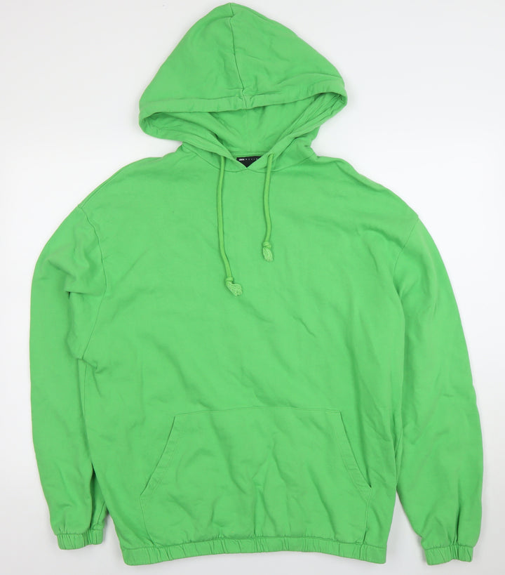 ASOS DESIGN Men's Green Pullover Hoodie Size S Regular Fit Fleece