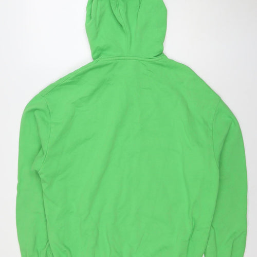 ASOS DESIGN Men's Green Pullover Hoodie Size S Regular Fit Fleece