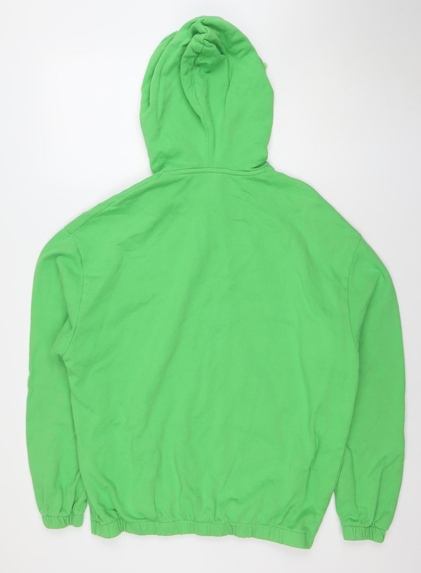 ASOS DESIGN Men's Green Pullover Hoodie Size S Regular Fit Fleece