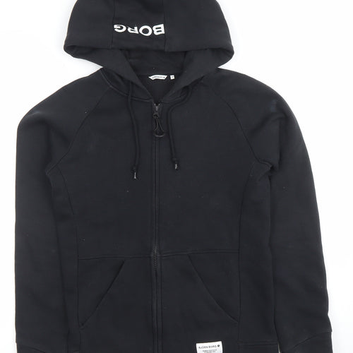 Björn Borg Women's Black Full Zip Hoodie Size 6 Cotton Blend