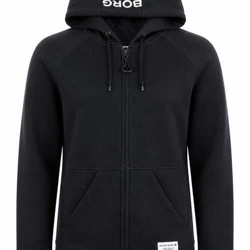 Björn Borg Women's Black Full Zip Hoodie Size 6 Cotton Blend