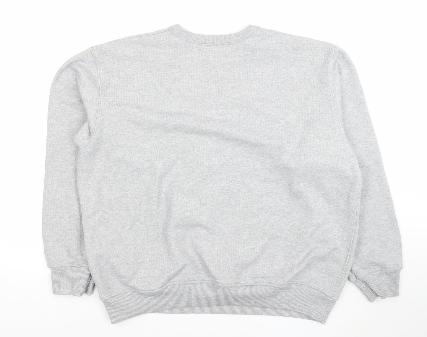 Zara Men’s Grey Cotton Blend Pullover Sweatshirt Size S