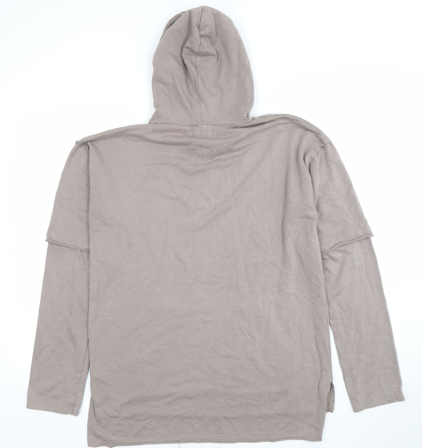 Next Boys Beige Pullover Hoodie 15 Years Long Sleeve Cotton Blend Casual