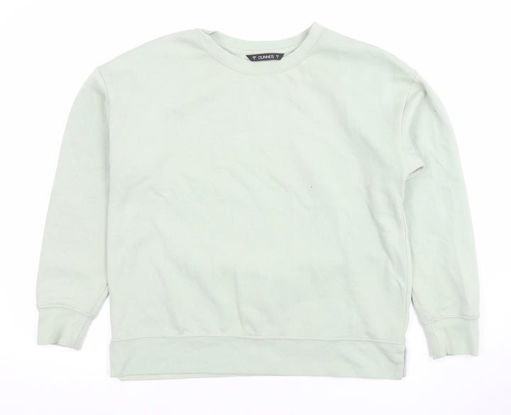 Dunnes Women’s Light Green Crew Neck Pullover Sweatshirt Size S