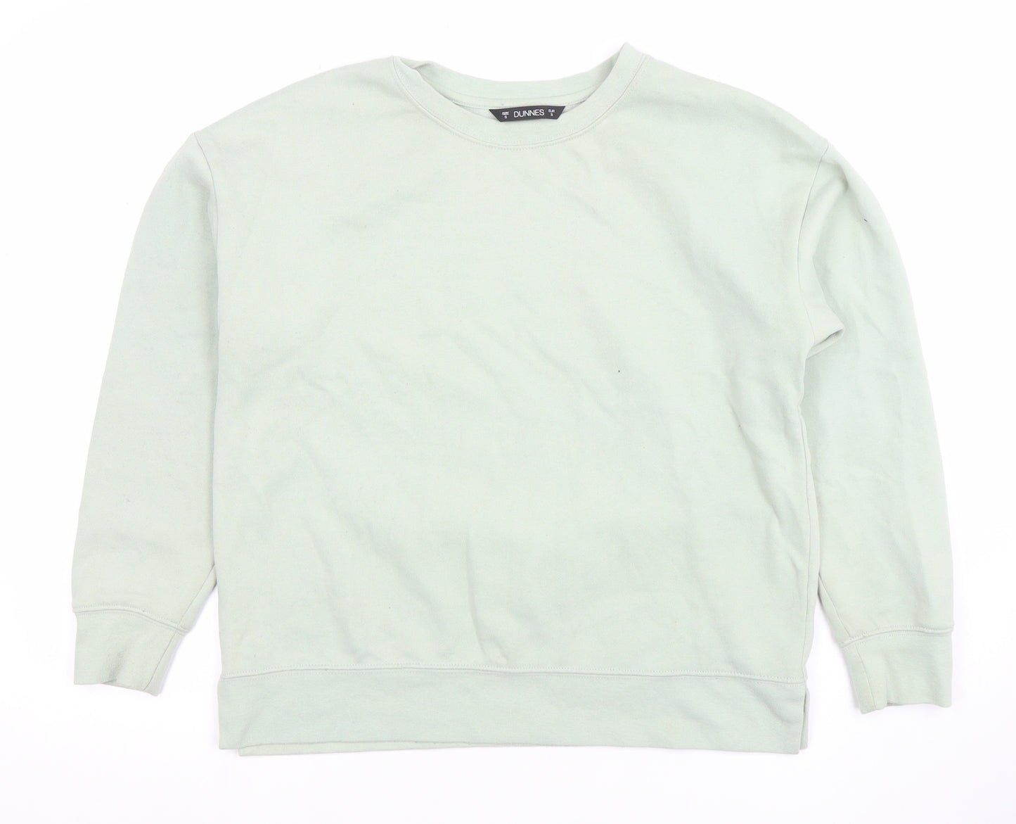Dunnes Women’s Light Green Crew Neck Pullover Sweatshirt Size S