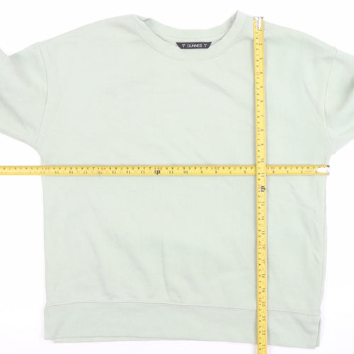 Dunnes Women’s Light Green Crew Neck Pullover Sweatshirt Size S