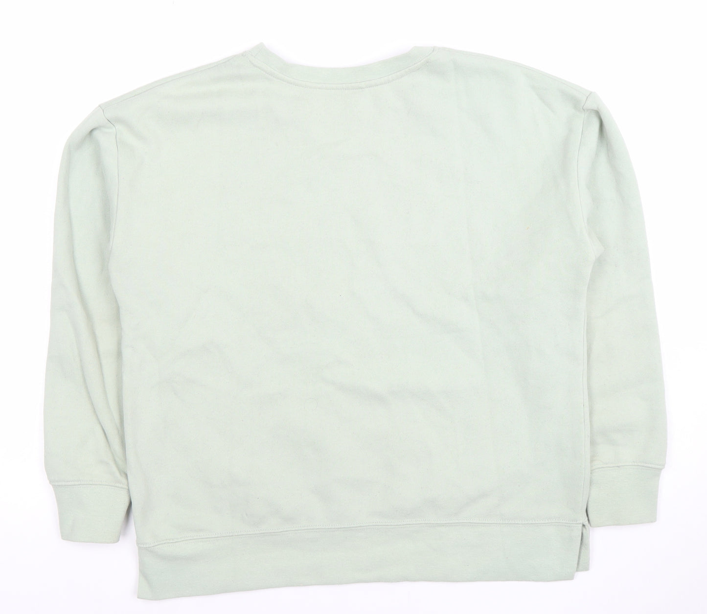 Dunnes Women’s Light Green Crew Neck Pullover Sweatshirt Size S