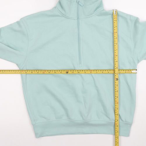 Dunnes Women Aqua 1/2 Zip Fleece Sweatshirt Small