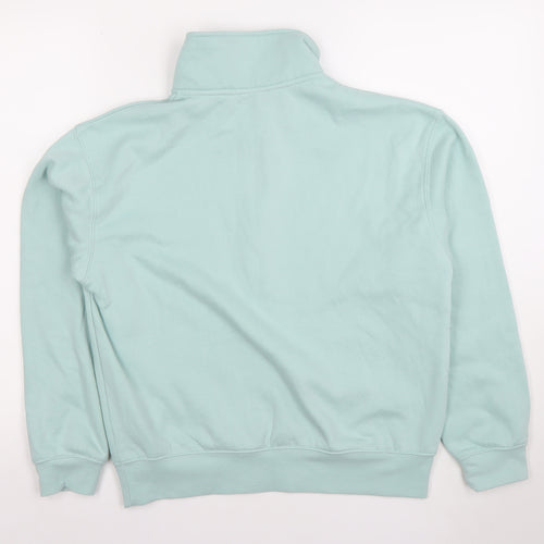 Dunnes Women Aqua 1/2 Zip Fleece Sweatshirt Small
