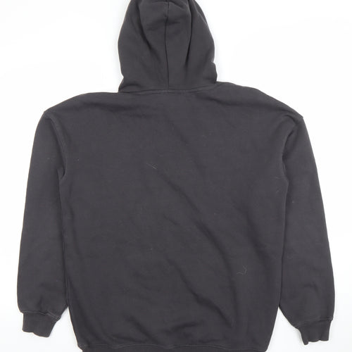 H&M Girls Black Butterfly Graphic Pullover Hoodie - 14 Years