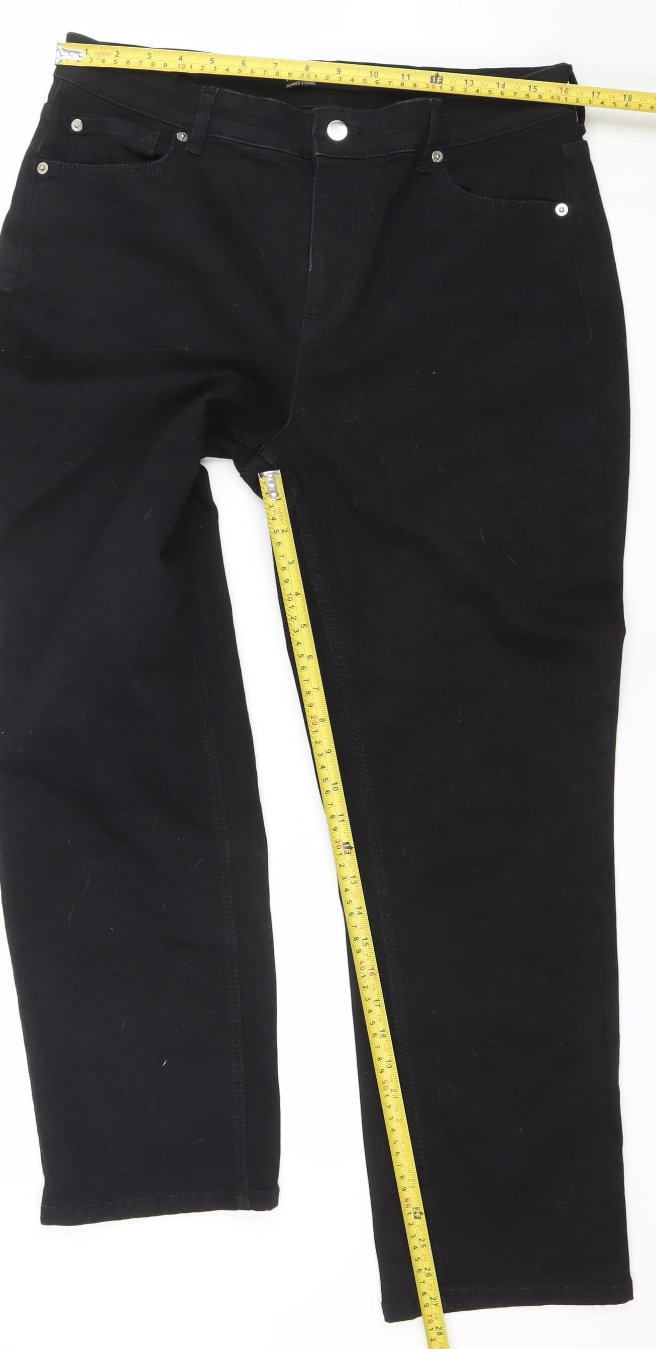 Dunnes Stores Men’s Black Mid Rise Slim Jeans Size 16