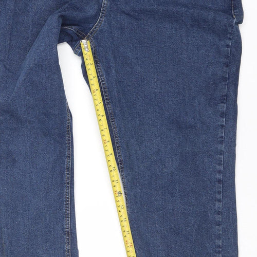 Denim Co. Men's Blue Regular Fit Straight Jeans 36W 30L