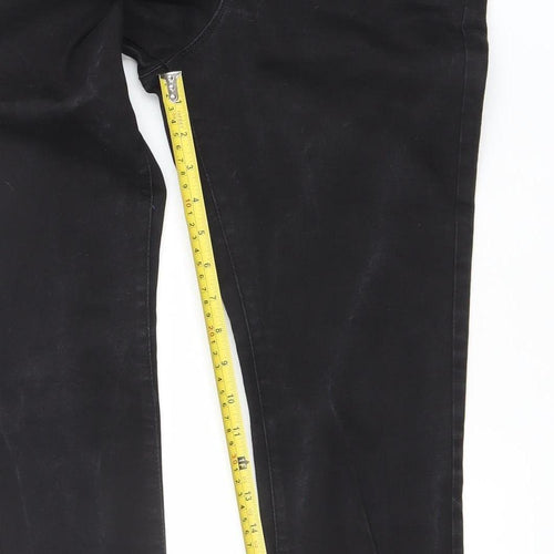 Denim Co. Womens Black Skinny Jeans Size 12 Slim Fit Mid Rise