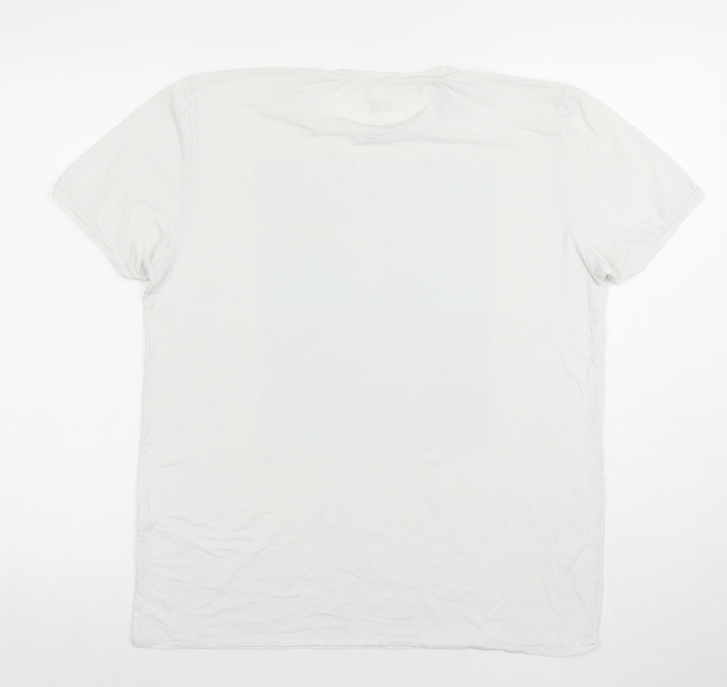 Track & Field Women's White Cotton Crew Neck Short Sleeve T-Shirt L