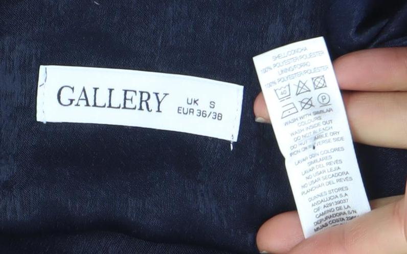 Gallery Women’s Blue Linen V-Neck Button Camisole Blouse Size S