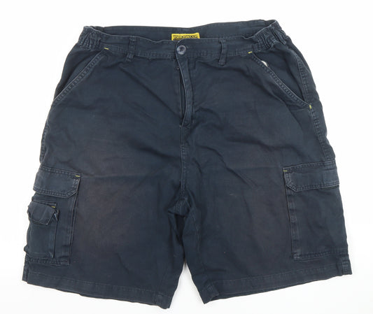 Workwear Men's Blue Cargo Shorts Size 40 Regular Fit Cotton