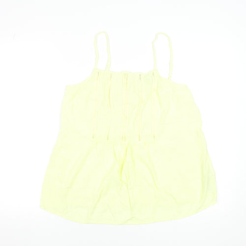 Marks and Spencer Women's Yellow Sleeveless Camisole Tank Top Size 12