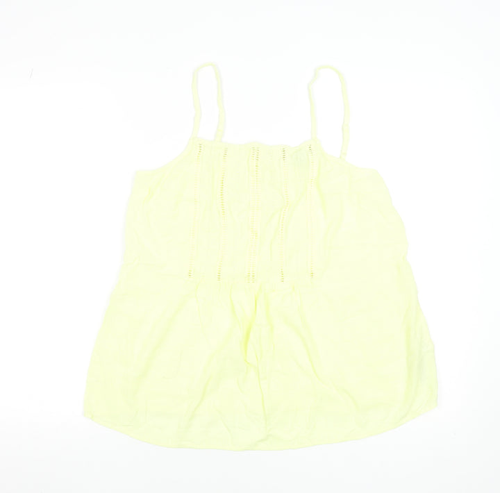 Marks and Spencer Women's Yellow Sleeveless Camisole Tank Top Size 12