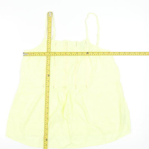 Marks and Spencer Women's Yellow Sleeveless Camisole Tank Top Size 12