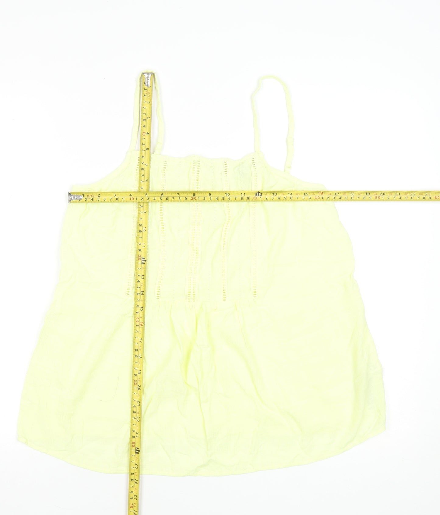 Marks and Spencer Women's Yellow Sleeveless Camisole Tank Top Size 12