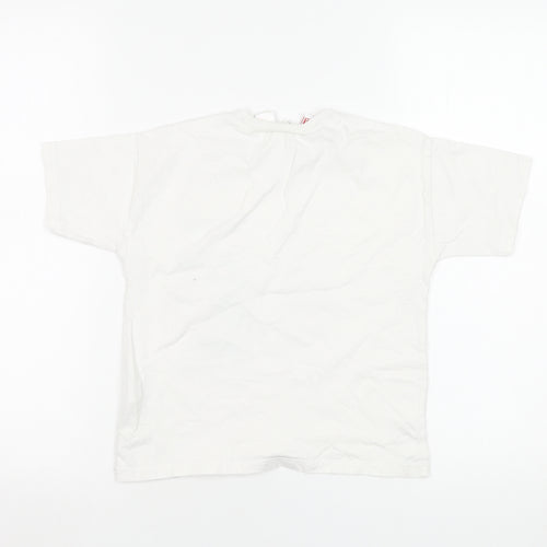 Zara Boys White Marvel Captain America Graphic T-Shirt 6 Years