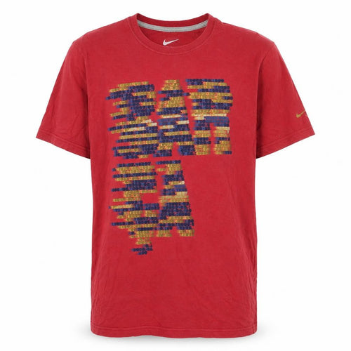 Nike Men's Red Graphic Short Sleeve T-Shirt Size L Standard Fit