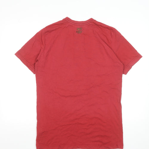 Nike Men's Red Graphic Short Sleeve T-Shirt Size L Standard Fit