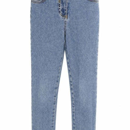 Little Kids Girls Blue Denim Skinny Jeans 7 Years Elastic Waist Classic Fit