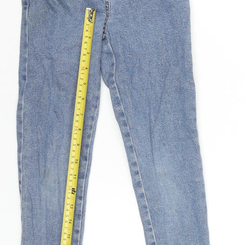 Little Kids Girls Blue Denim Skinny Jeans 7 Years Elastic Waist Classic Fit