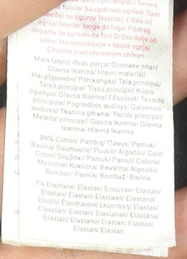 Little Kids Girls Blue Denim Skinny Jeans 7 Years Elastic Waist Classic Fit