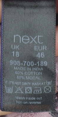 Next Womens Pink Tropical Print Cotton Modal Camisole Tank Top Size 18