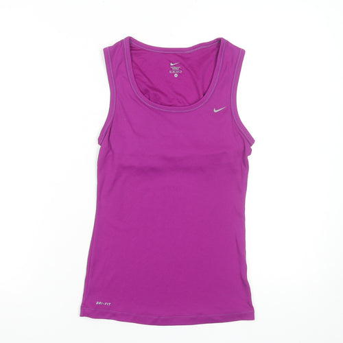 Nike Women's Purple Dri-FIT XS Tank Top Stretch Sportswear