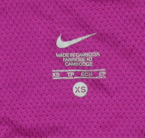 Nike Women's Purple Dri-FIT XS Tank Top Stretch Sportswear