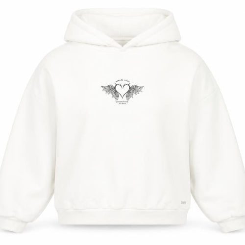 Pull&Bear Teen White Graphic Print Pullover Hoodie XS