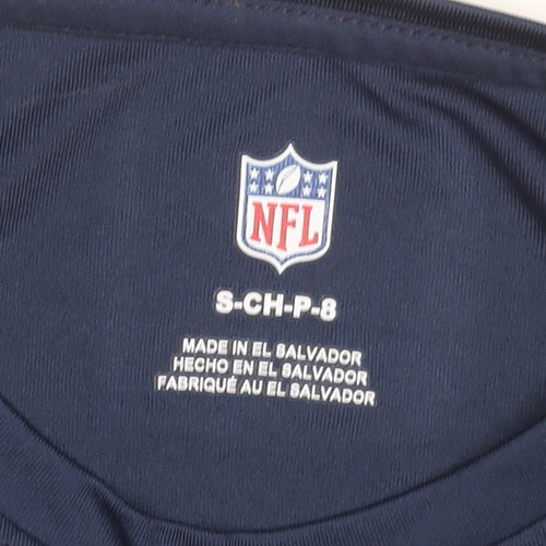 NFL Boys Navy Seattle Seahawks Short Sleeve T-Shirt Size 8 Polyester