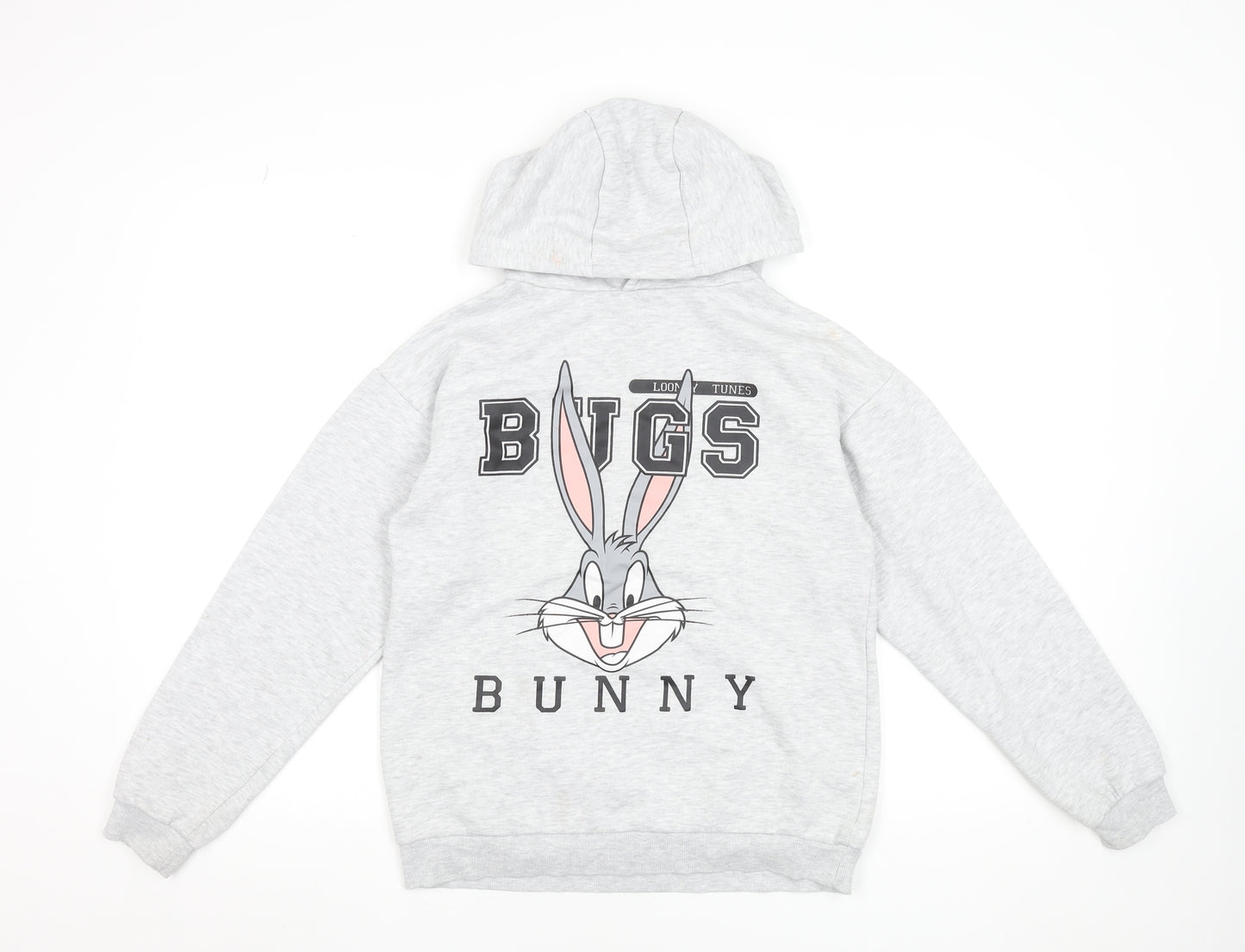 Looney Tunes Girls Grey Hooded Bugs Bunny Sweatshirt 12-13 Years